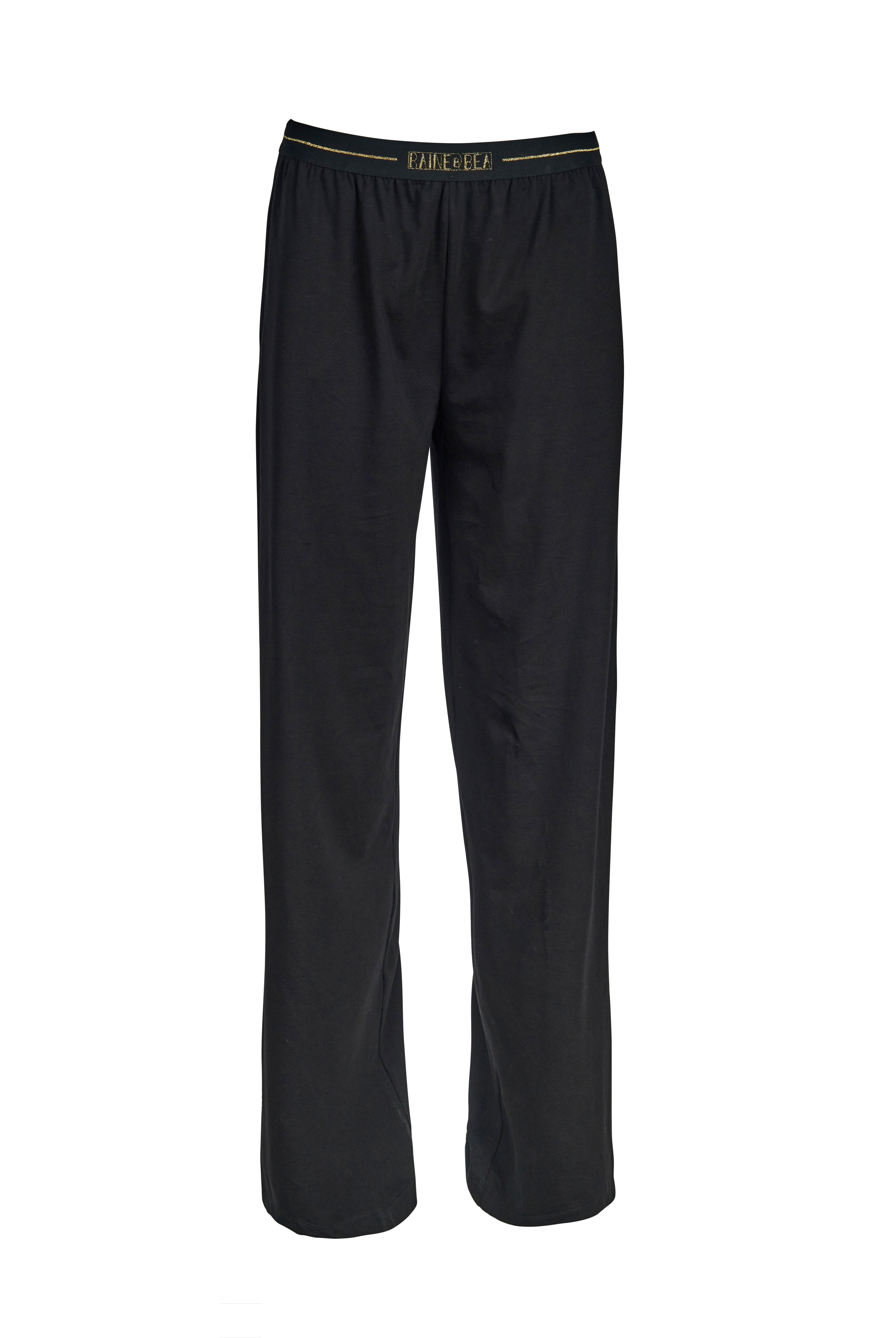 Encore Black Cotton Jersey Lounge Pants