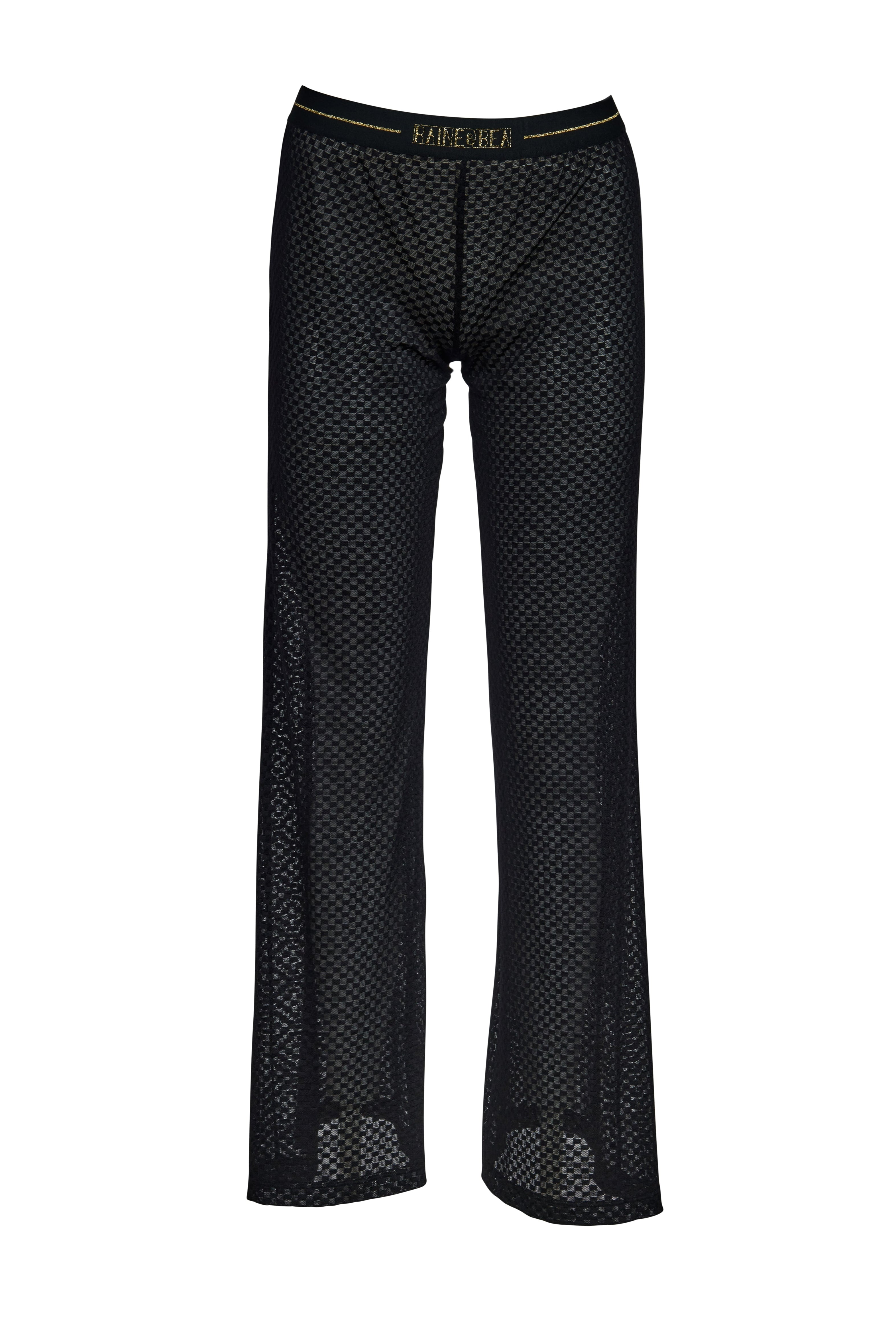 Encore Black Lace Bootcut Lounge Pants