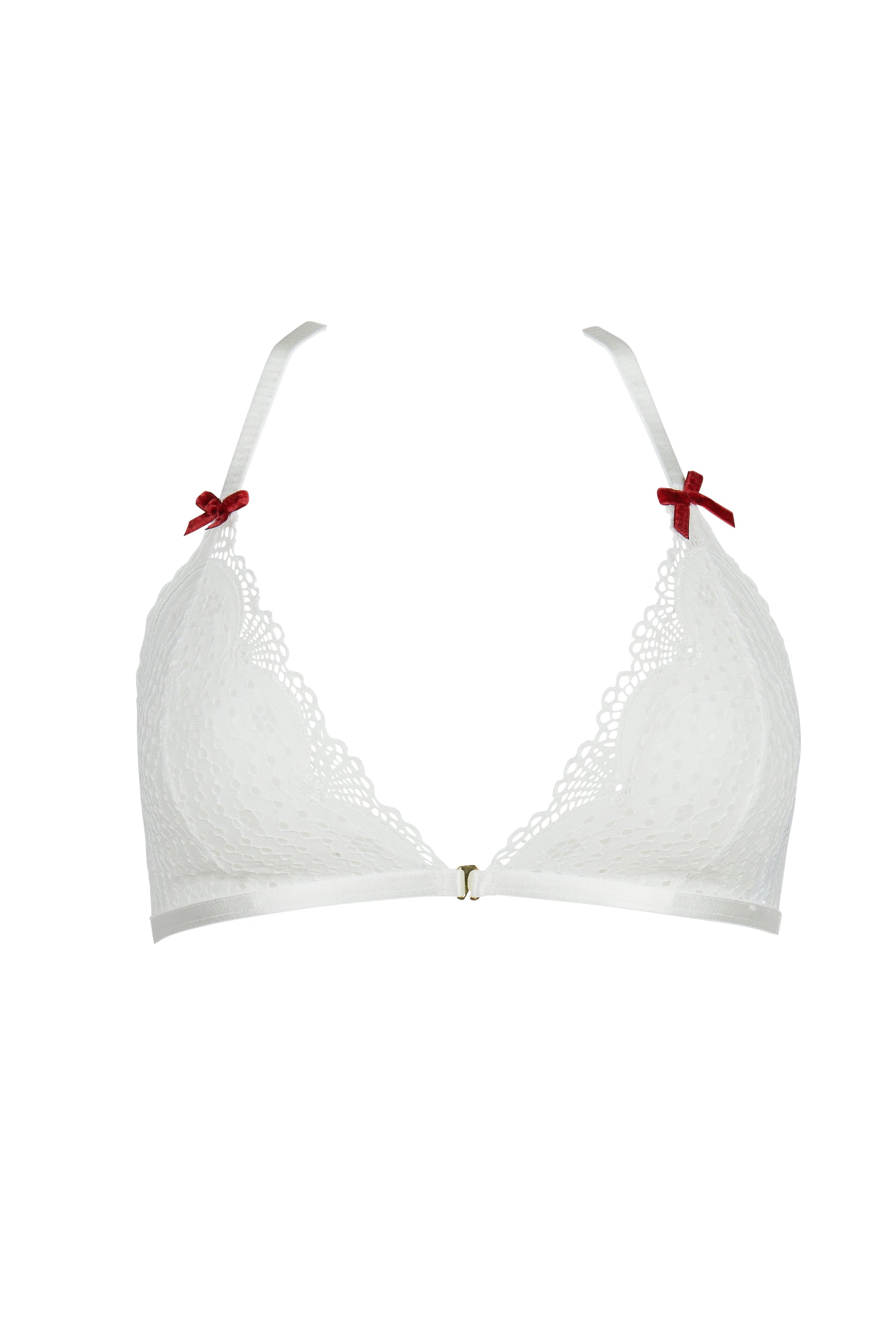 Pillow Talk Cream Lace Triangle Bra