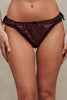 Bubble Blush Pink Satin and Mesh Frill Thong