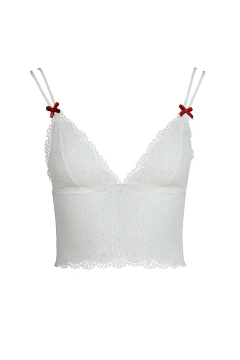 Cream Lace Bralette