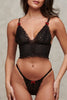 Pillow Talk Black Lace Thong