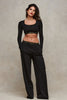 Encore Black Cotton Jersey Lounge Pants