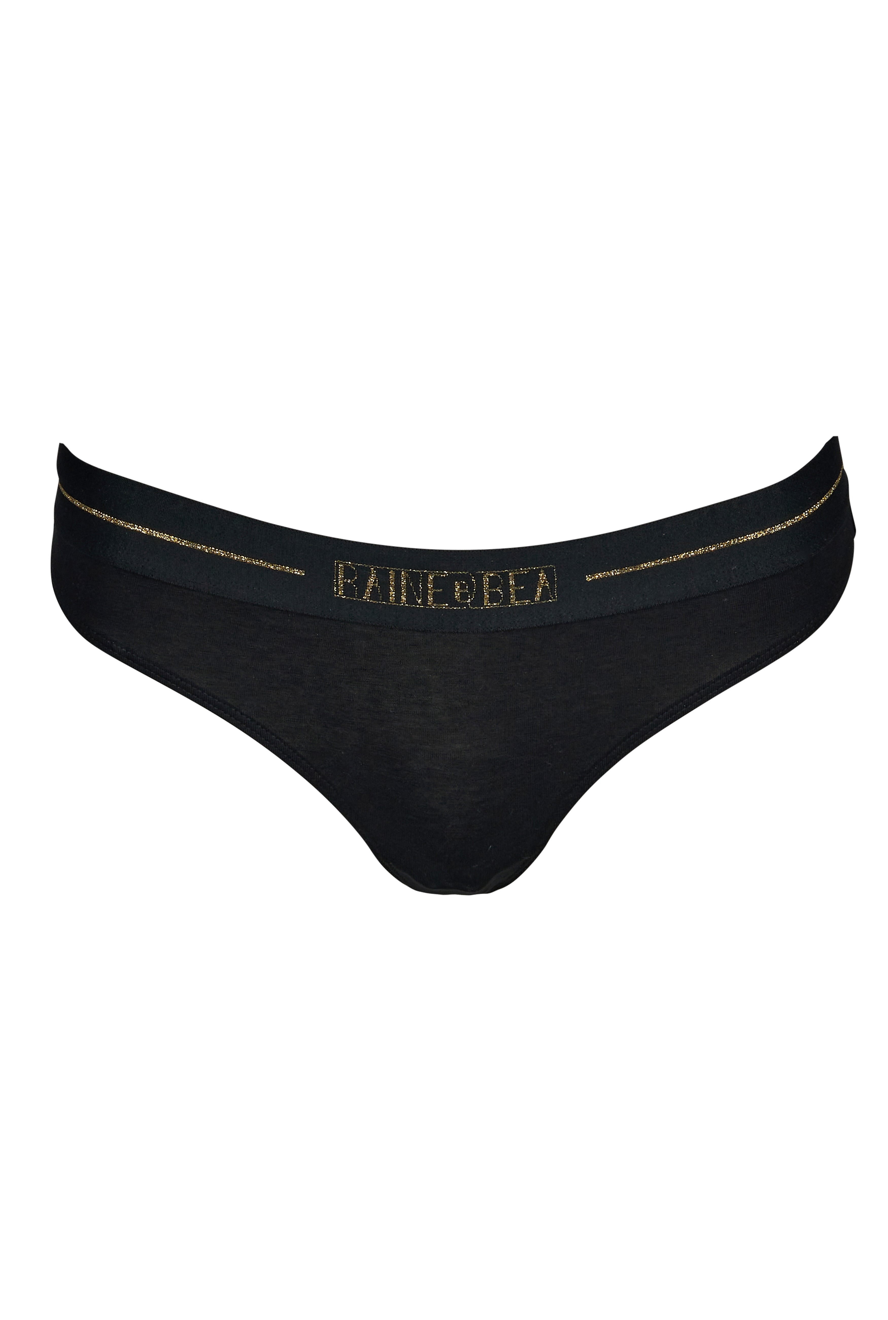 Encore Black Cotton Jersey Knicker