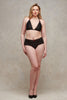 Pillow Talk Black Lace High Waisted Thong