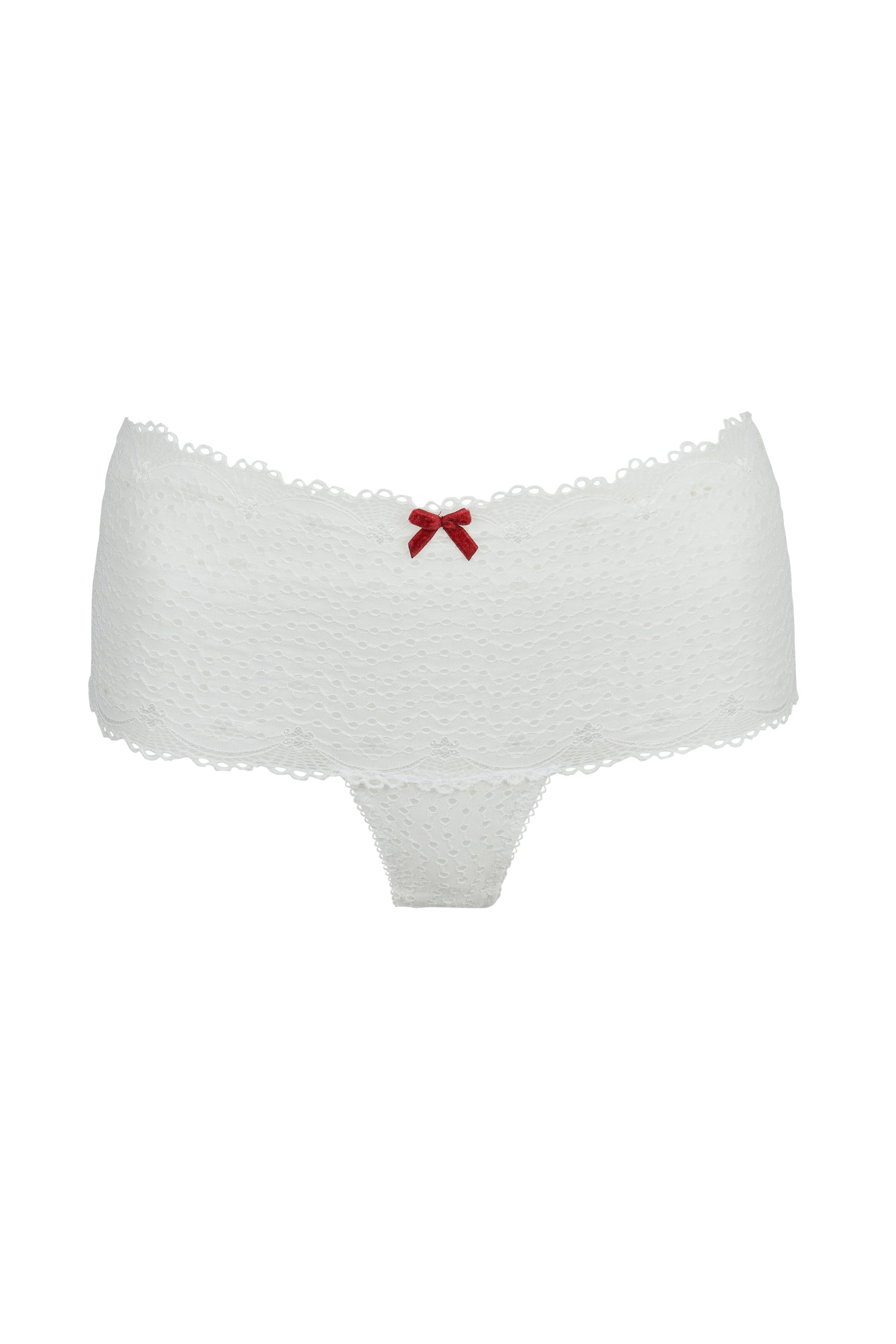 Pillow Talk Cream Lace High Waist Thong