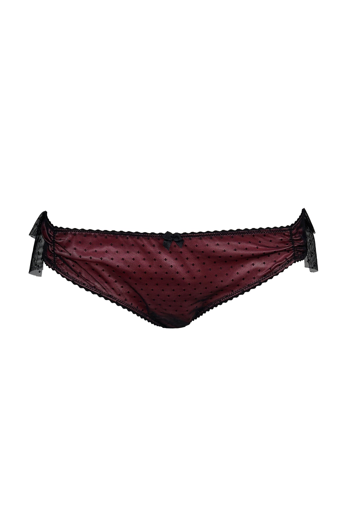 Bubble Blush Pink Mesh Satin Frill Knicker