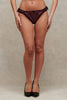 Bubble Blush Pink Satin and Mesh Frill Thong