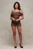 Showstopper Leopard Mesh Rouched Slip